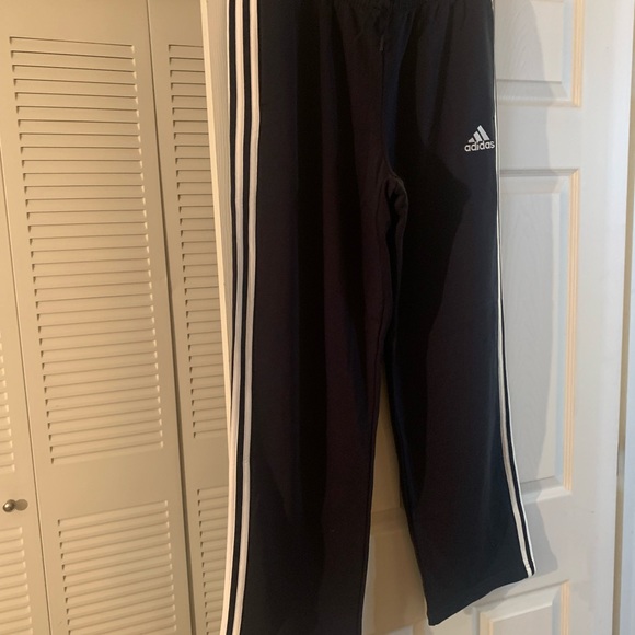 ADIDAS BLACK AND NAVY BLUE SWEAT PANTS, Size Each are a size large, Never worn. - Picture 2 of 9